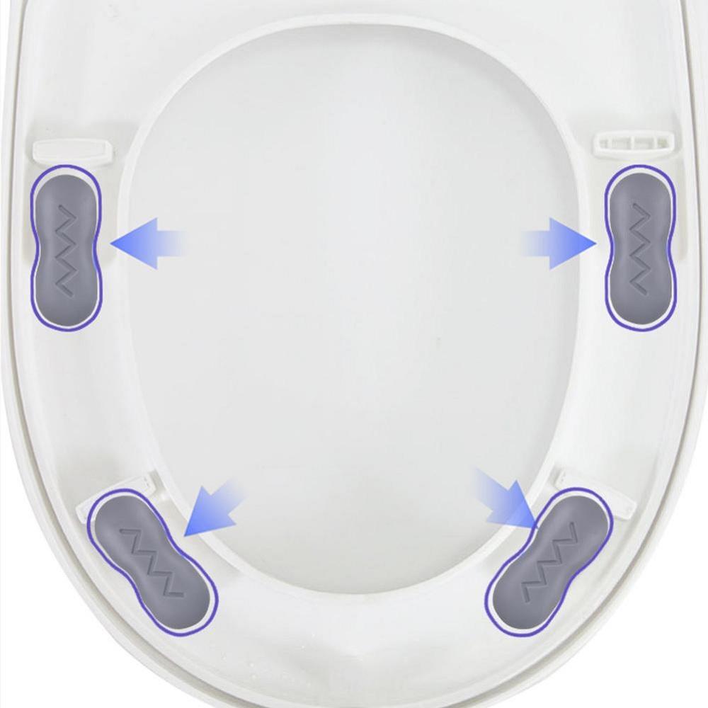 4 × Bidet Toilet Seat Bumper w/ Strong Adhesive Toilet Seat Buffer Pad UNIVERSAL