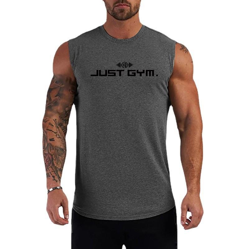 Gym Fitness Sport Sleeveless Cotton Tank Tops Summer Breathable