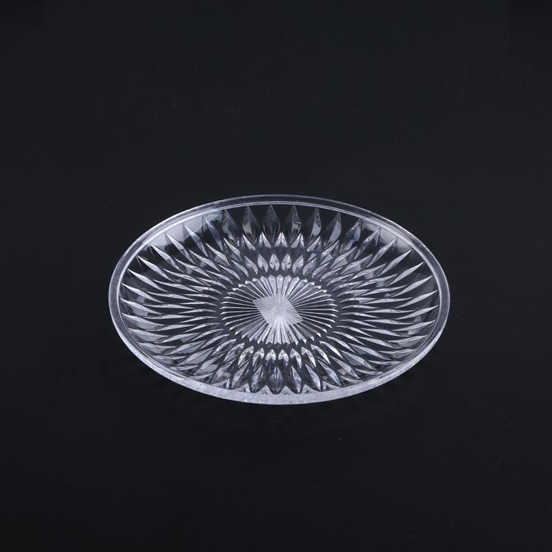Transparent Fruit Plate for Snacks And Candies Clear Plastic Fruit Tray for Home And Kitchen