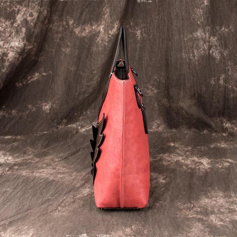 Johnature Retro First Layer Cowhide Luxury Women Handbags Genuine Leather Large Capacity High Quality Shoulder Bags