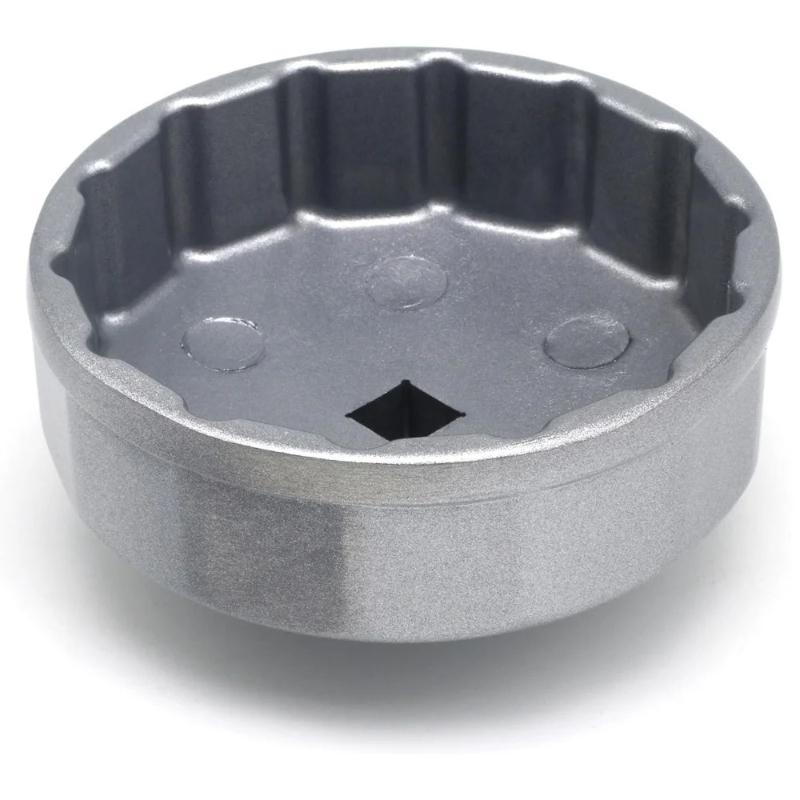 74mm Hot selling car thickened design oil filter wrench socket disassembly tool aluminum alloy suitable for various car models