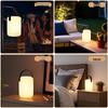 Colorful USB Rechargeable Bedside Lamp with Timer & Magnetic Base