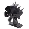 Eco-friendly 2-in-1 Fireplace Fan 6-Blade Chimney Fan without Power Heat Powered Stove Fan Low Noise for Wood Log for Bu