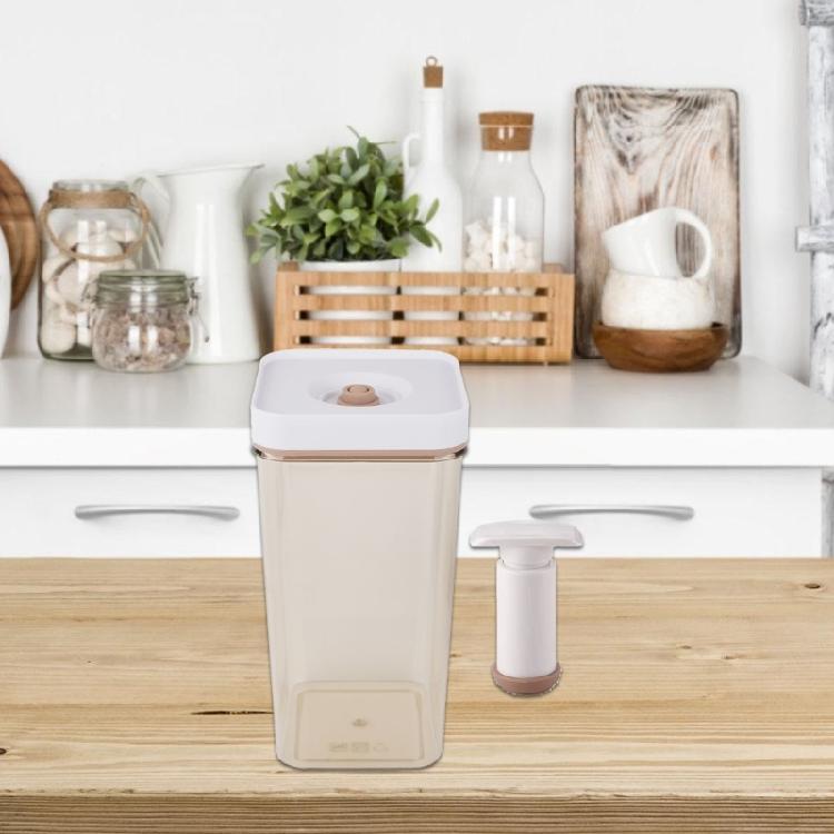 Kitchen Container with Silicone Sealed Lid Refrigerator Food Vacuum Storage Box Airtight Fridge Organiser for Fruit