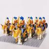Medieval Roman Dynasty Commander Golden Warrior Spartan Solider Hawk Princess King Dragon Knight War Horse Figure Block Kids  Children Toy