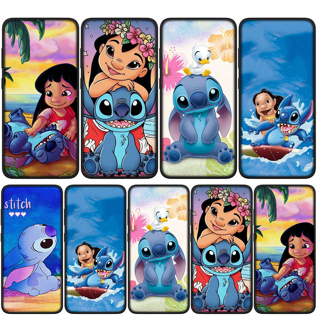 Cover for iPhone 17 16 15 Xiaomi Poco Redmi Note 14 13 12 11 Pro Max 9 16e Samsung Galaxy S25 S24 S23 OPPO Huawei Cute Lilo Cartoon Stitch Phone Case