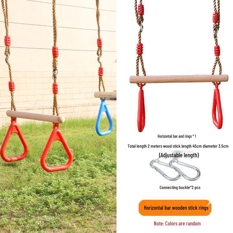 Outdoor Kids' Rope Ladder Swing for Sensory Integration and Climbing Activities