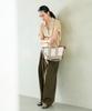 Tote Bag SCOTCH GRAIN Scotch Grain Shoulder B5 Tote Bag Pale Beige [Topkapi] Women's