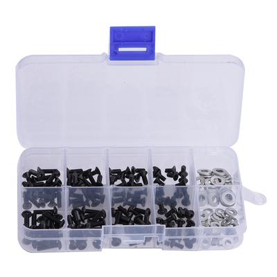 Flat & Round Head Screws Set Accessories Box for 110 HSP RC Car (180pcsbox)