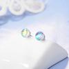 Multicolor Crystals Ball Earrings Stud Earrings for Women Girls Sensitive Ears Vintge Ear Jewelry for Women Girl Gift