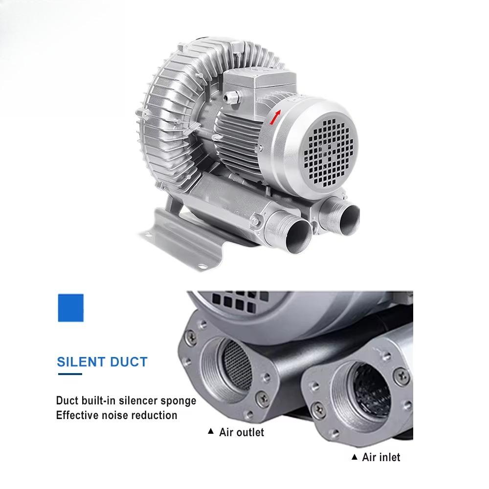 High Pressure Ring Vortex Blower Vacuum Air Pump 220V 50Hz Electric Blower for Aquaculture High HP Air Blower