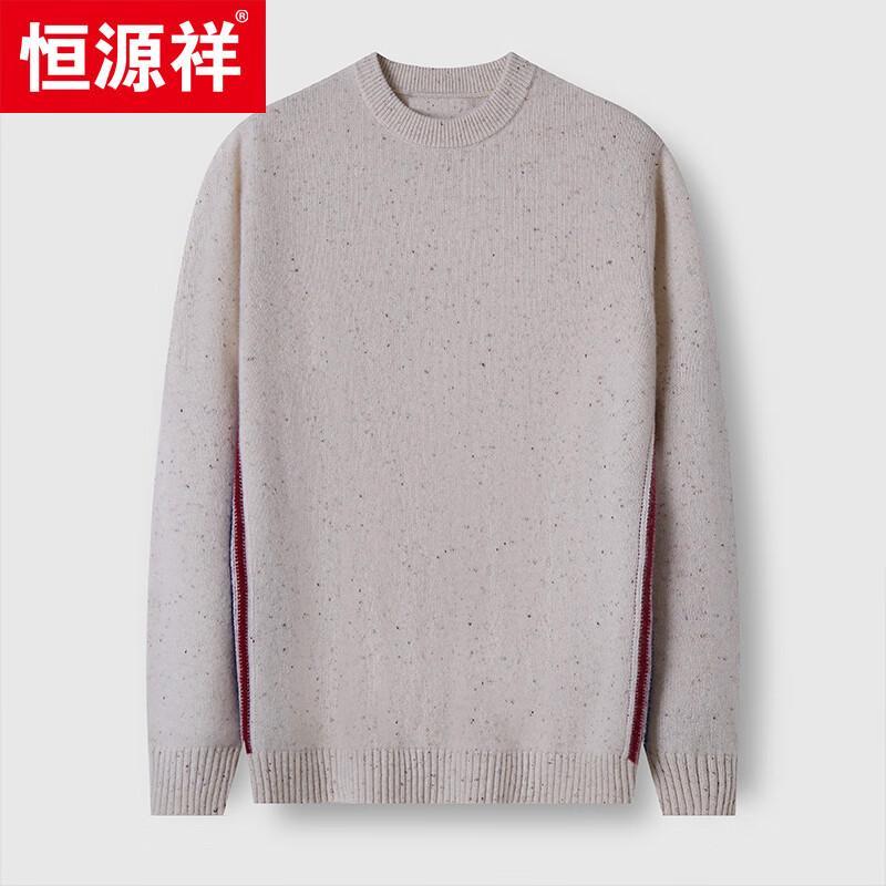

Hengyuanxiang Men s 100% Cashmere Round Neck Thick Knit Sweater 3XL (190)
