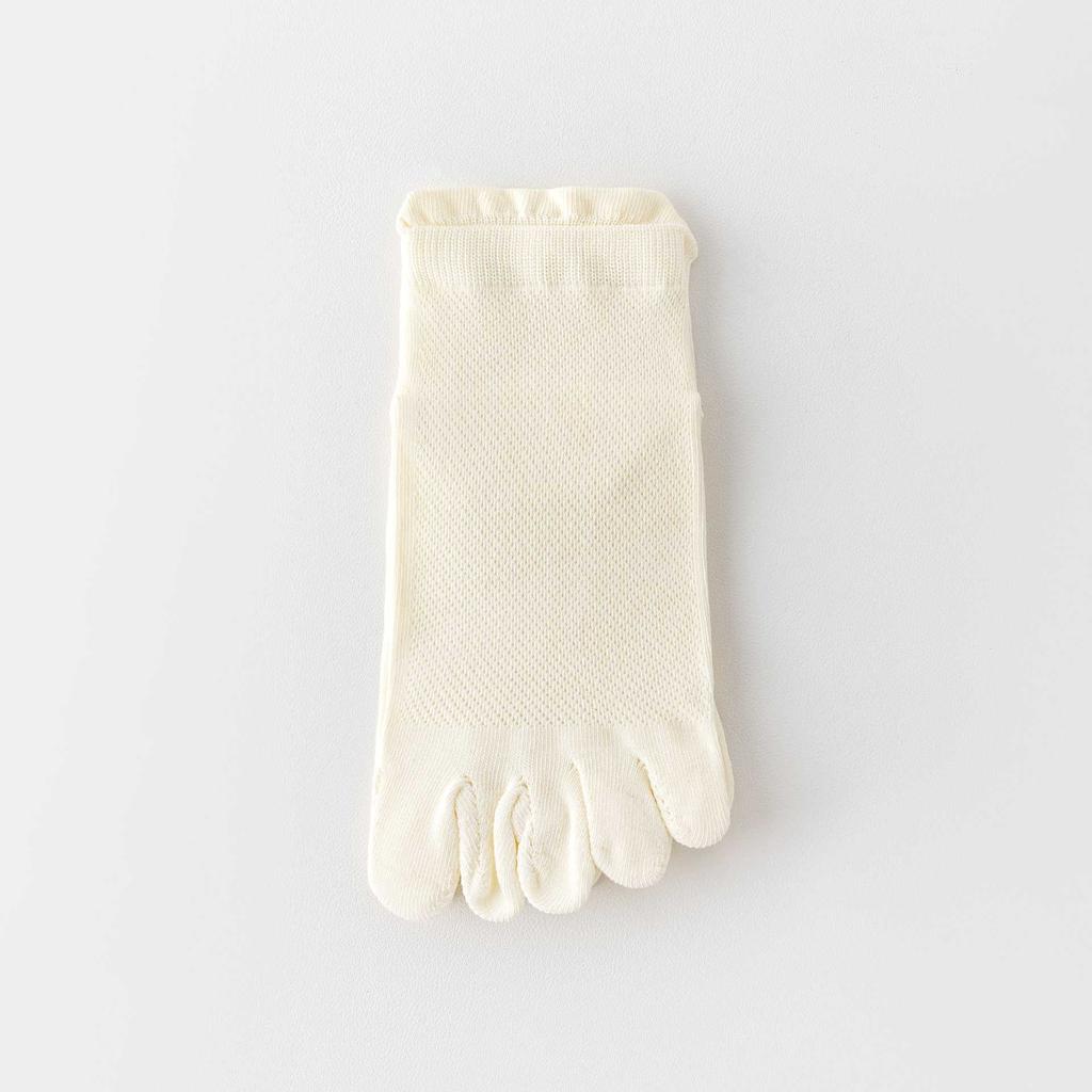 Five-Finger Socks Boneless Anti-Pilling Split-Toe Ultra-Thin Women'S Socks Antibacterial Cotton Socks Short Tube Mesh Socks