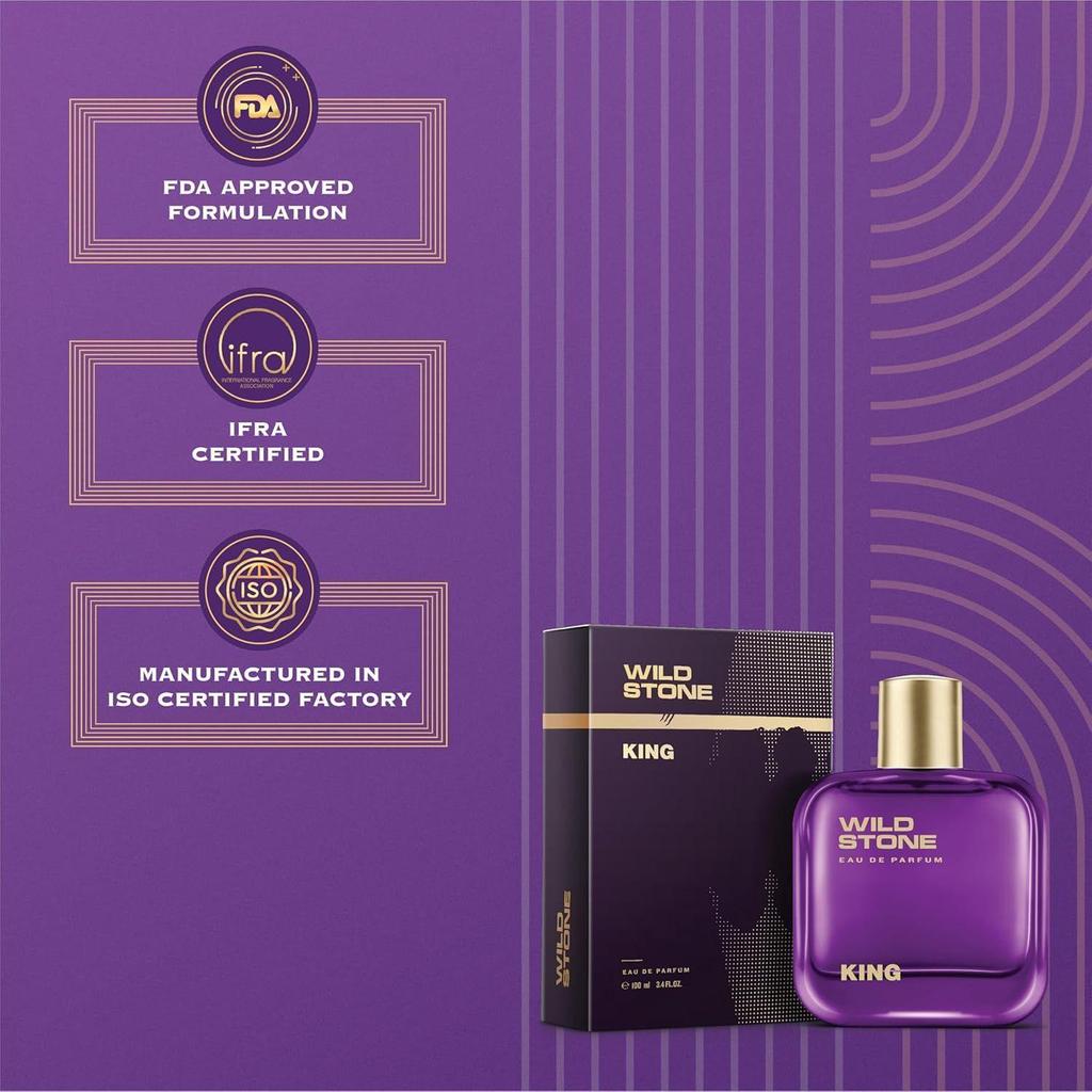 King Perfume for Men, 100ml| Luxury Eau De Parfum | Long-Lasting Fragrance |