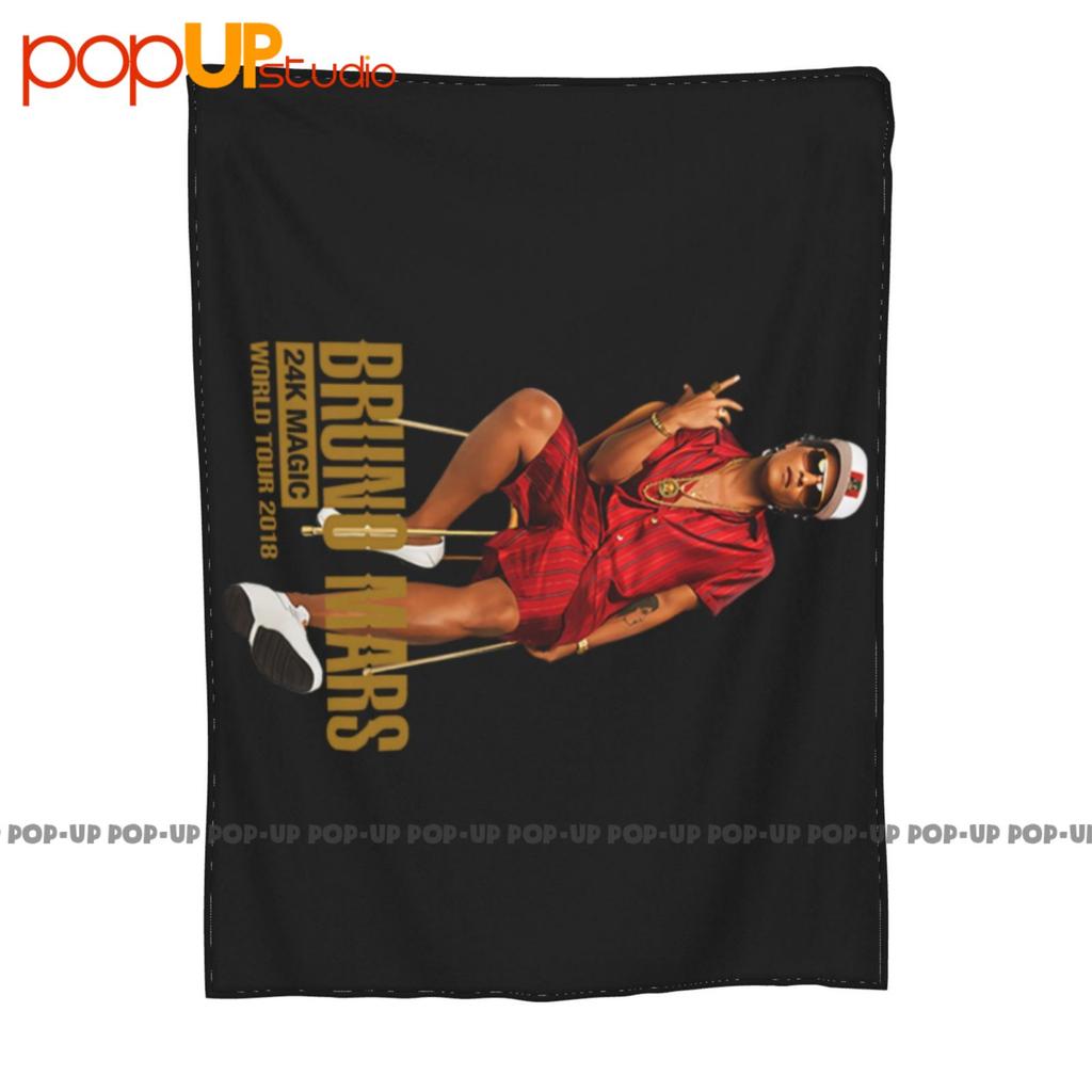 8769-Bruno Mars 24K Magic World Tour Ultra-Soft Blanket Quilt Winter Sofa Cover Bed Covers