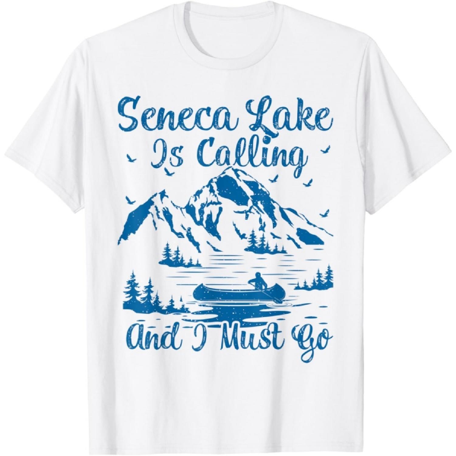 Seneca Lake Is Calling And I Must Go Seneca Lake T-Shirt(1) XXXXXL белый
