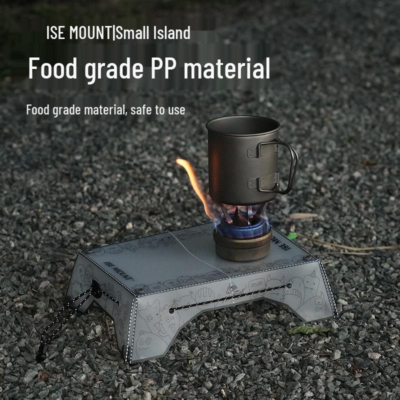 Portable Outdoor Folding Camping Table with Multifunctional Tray