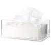 1 piece transparent towel box towel holder with living room storage at home Useful tissue dispenser |