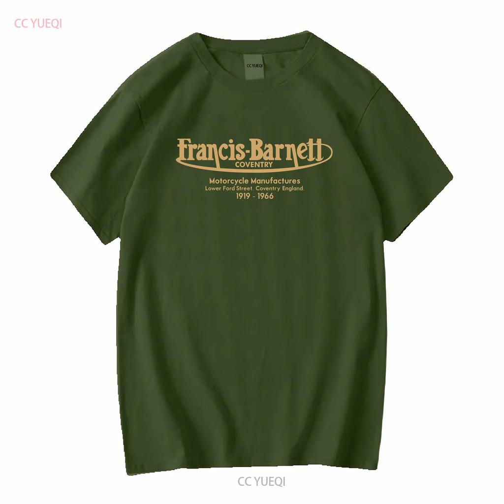 Francis Barnett T Shirt Classic Motorcycle Biker Cafe Racer Chopper Vintage Bike Vintage Washed Slightly Comfortable Soft Homme