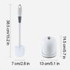 Floor Mounted Toilet Brushes Practical Toilet Brush Easy To Hide Toilet Bowl Brush Hangable Toilet Scrubber for Bathroom