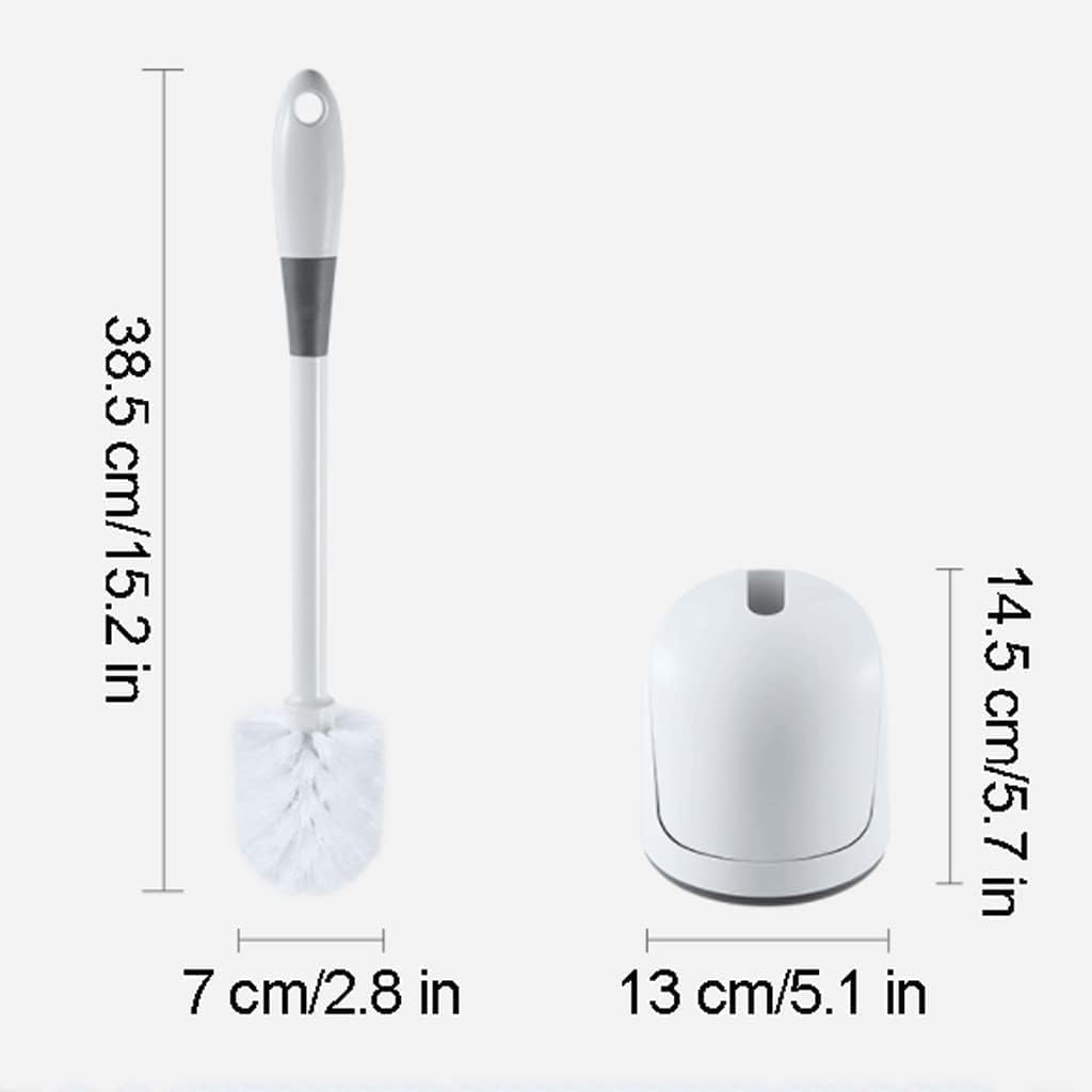 Floor Mounted Toilet Brushes Practical Toilet Brush Easy To Hide Toilet Bowl Brush Hangable Toilet Scrubber for Bathroom
