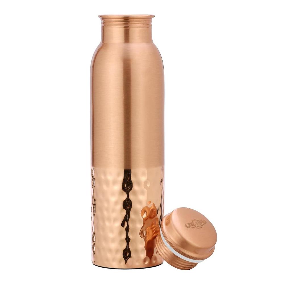 Pure Copper Bottle (Vintage Half Hammer) ,1 L
