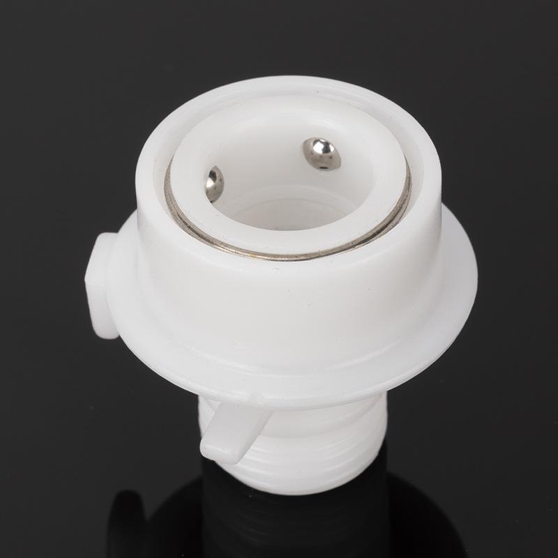 4-Point Quick Snap-On Shower Hose Adapter for Car Wash and Washing Machine Faucets