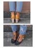 Spring/Summer 43 Large Size Women's Round Toe Thick Heel Sandals
