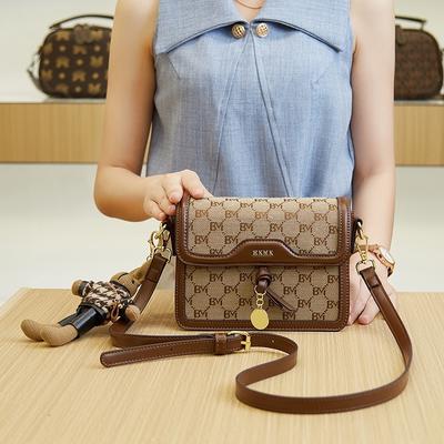 Small Bag Single Shoulder Versatile New Small Square Bag Fashion Printing Mini Bag Jacquard Bag