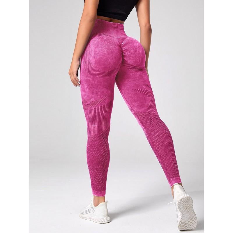 Womens High Waist Seamless Yoga Pants Sand Washed Tight Workout Leggings Running Fitness