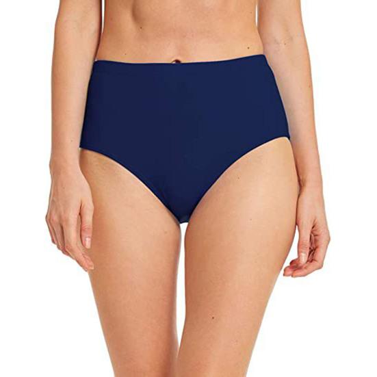 Women's High Waisted Bikini Bottom Full Coverage Tankini Swim Bottoms High Cut Tummy Control Bathing Suit Bottom