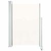 VidaXL Retractable Patio Side Awning 120x300 Cm Off-White Windbreak 45188