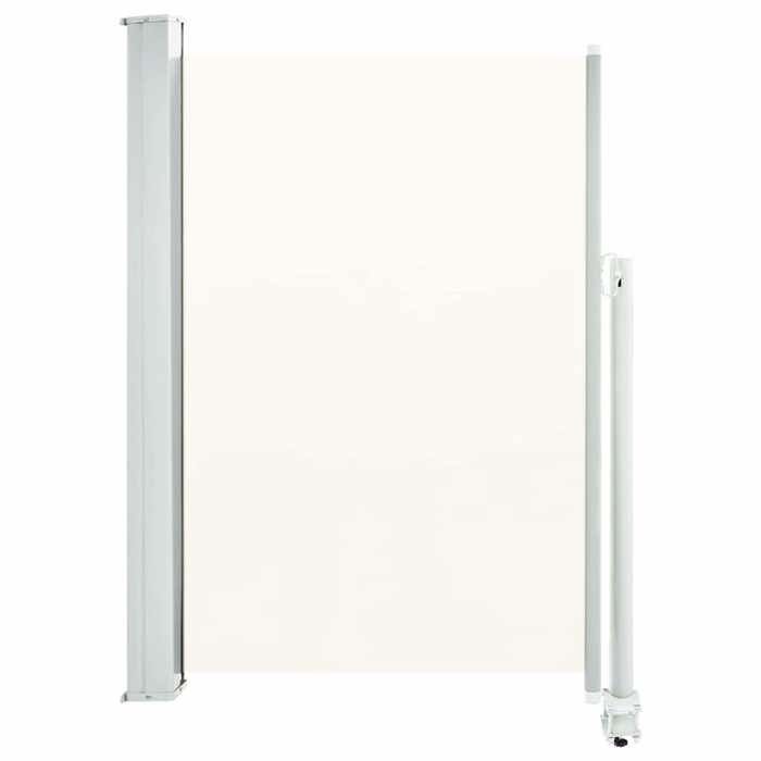 VidaXL Auvent Latéral Rétractable de Patio 120x300 cm Blanc Cassé Brise-vent 45188