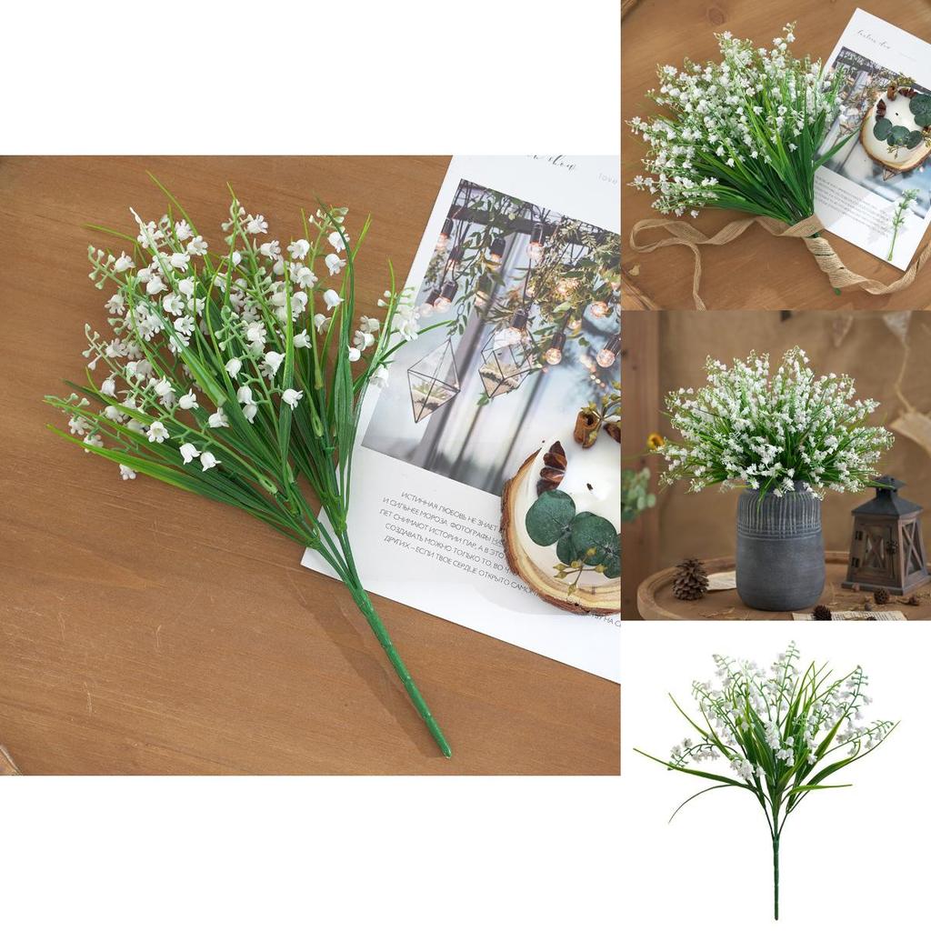 Elegant Silk Lily Of The Valley Flower Bouquet For Bridal Weddings And Event Decorations