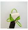 Fashion splicing contrasting colors, new women's 2025 summer models, go to work with temperament, crossbody shoulder handbag