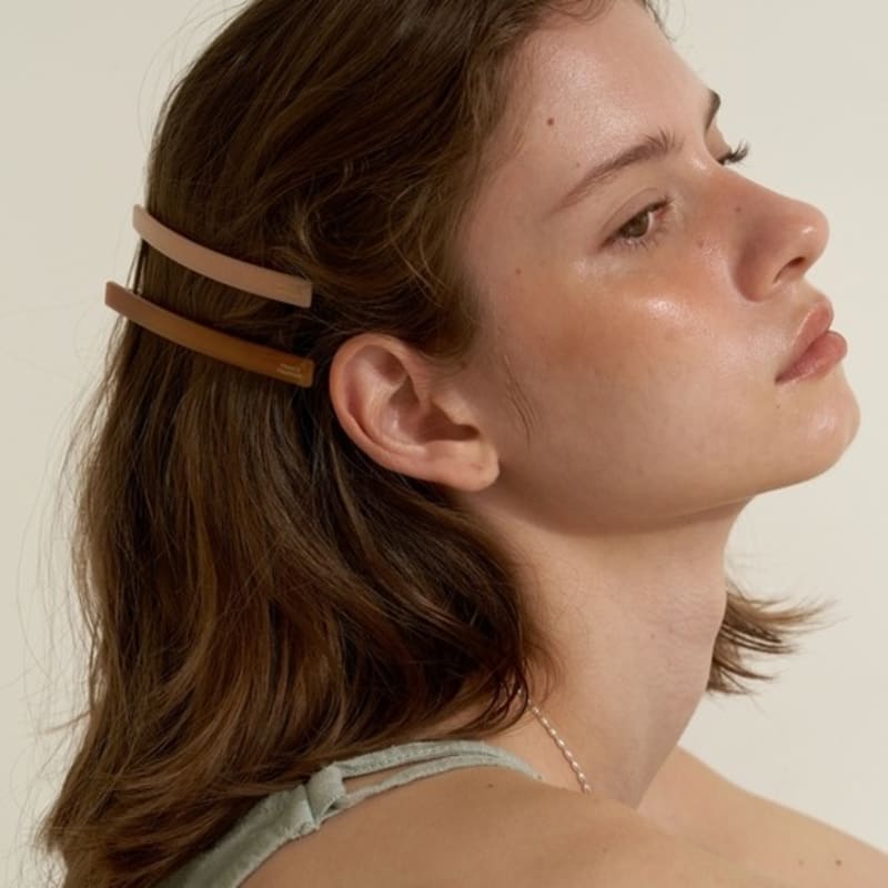 LOVE ME MONSTER [HA_2 SET] Salmon Hair Pin