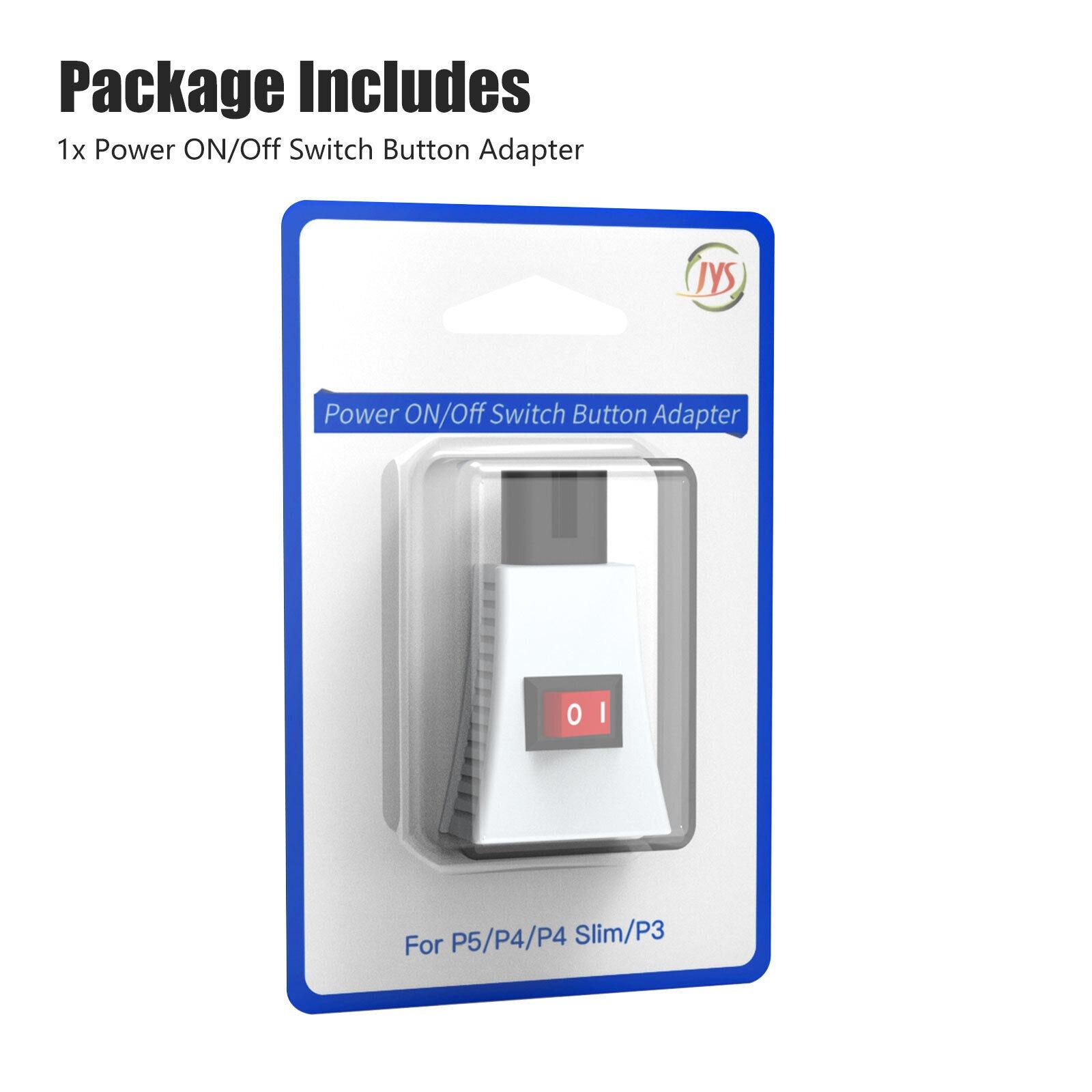 

Кнопка переключения адаптера Отключение питания ВКЛ Выкл для консоли PS5/4/3/Xbox Series X 5.6*3.1*1.8cm белый