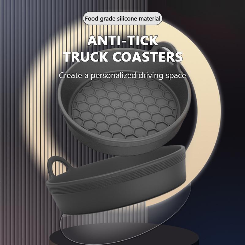 SEAMETAL Car Cup Holder Coaster Silicone Cup Holder Insert Universal Non-Slip Cup Holders Car Interior Silent Cup Pad Car Accessories