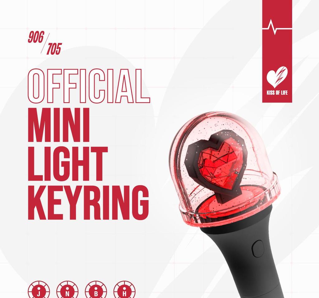 (Mini Light Keyring) KISS OF LIFE 1st World Tour [KISS ROAD] In Seoul MD OFFICIAL MD