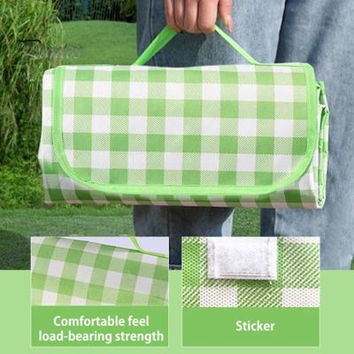 Picknickmatte, wasserdicht, feuchtigkeitsbeständig, leicht zu reinigen, tragbare Picknickmatte aus Vliesstoff, faltbare Picknickdecke