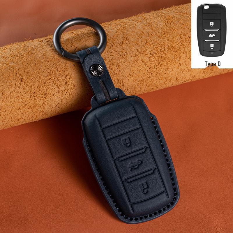 Changan Genuine Leather Key Case for EADO, CS75, CS35, CS55PLUS, Oshan X5/X7, UNI