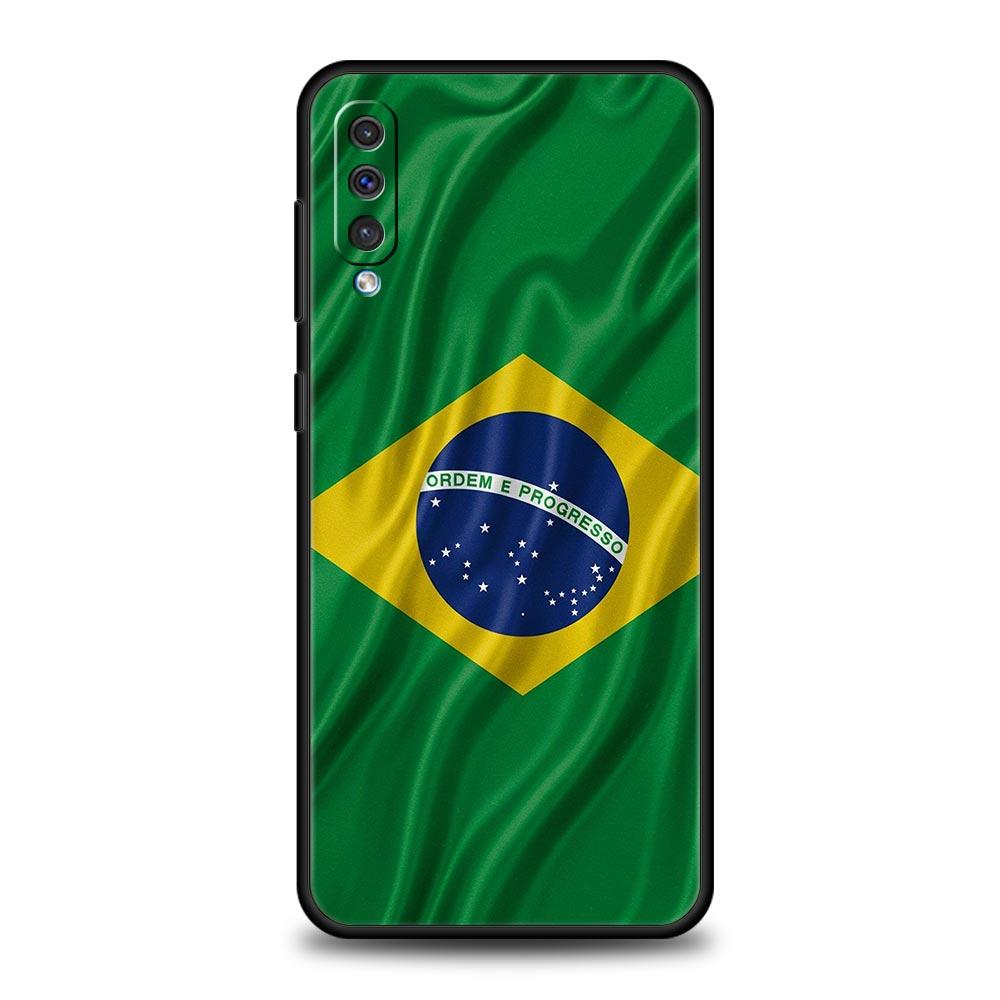 Large Brazil Flag Phone Case For Samsung A56 A36 A26 A54 A52 A24 A14 A50 A72 A70 A40 A06 A12 A22 A34 A42 A32 A04s A16 5G Cover
