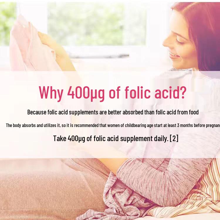 Tangchen Beijian Iron & Folic Acid Supplement - 60 Tablets for Pre-pregnancy & Pregnancy Care