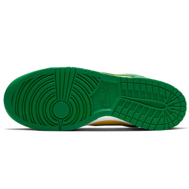 Nike Dunk Brazil Fashion Trend Low-top Skate Shoes Unisex Brazil Yellow and Green CU1727-700