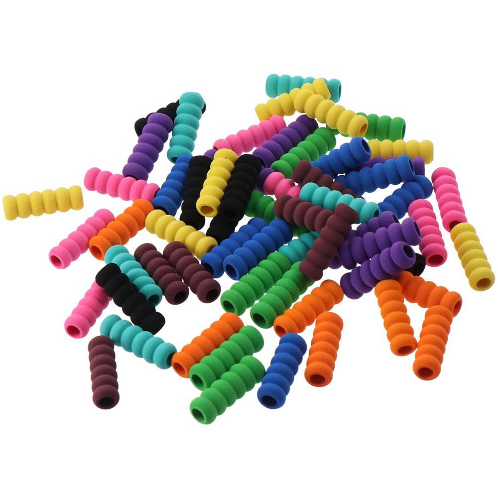 60pcs Colorful Pencil Grips Sponge Colorful Grips Soft Foam Pencil Grips Soft Foam Grips Drawing