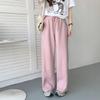 2025 Korean Style Women's Loose Cargo Sweatpants - Spring & Autumn Wide Leg Pants
