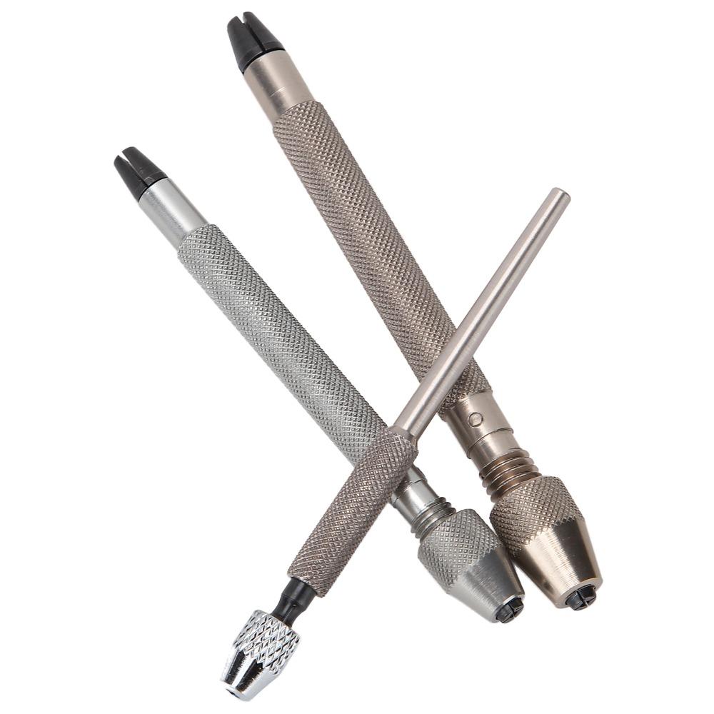 3Pcs Sturdy Hand Drill Premium Watch Tool Accurate Drill Chuck Watch Making