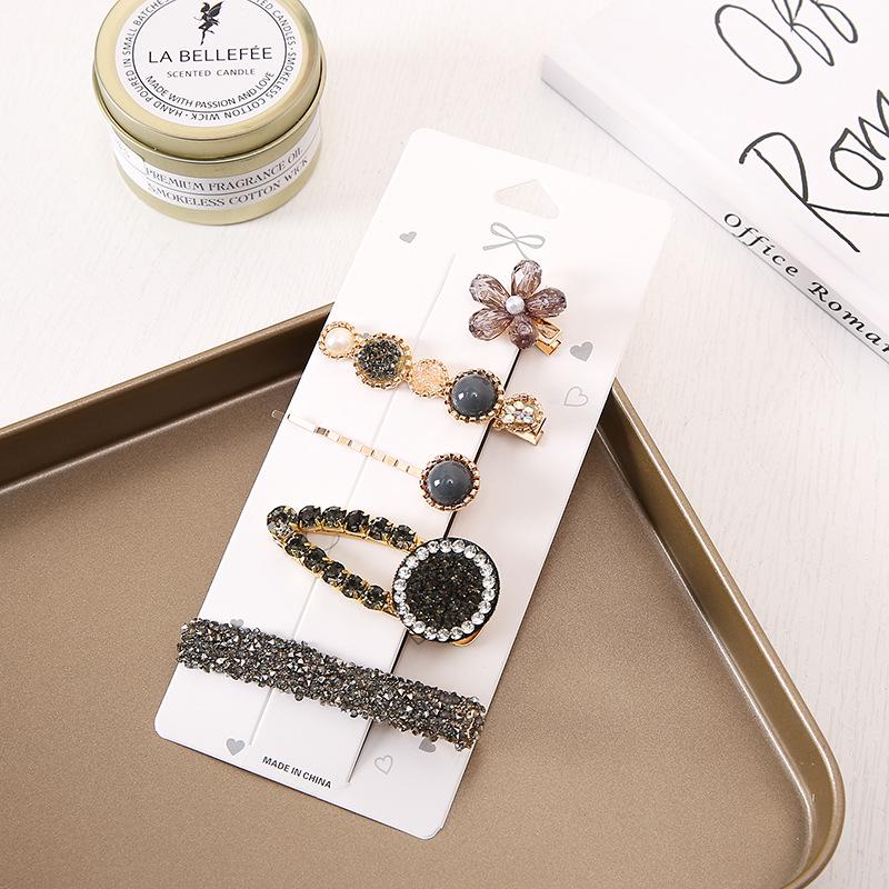 Luxury Pearl Bow Feather Hair Clip - Korean Style Bangs Accessory