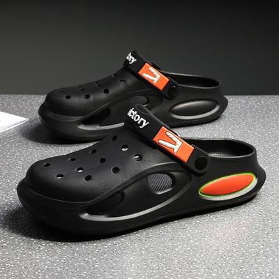 Thick-Soled Wear-Resistant Hole Shoes Men'S Garden Beach Sandals Wear Casual Trend Bag Head Slippers Men