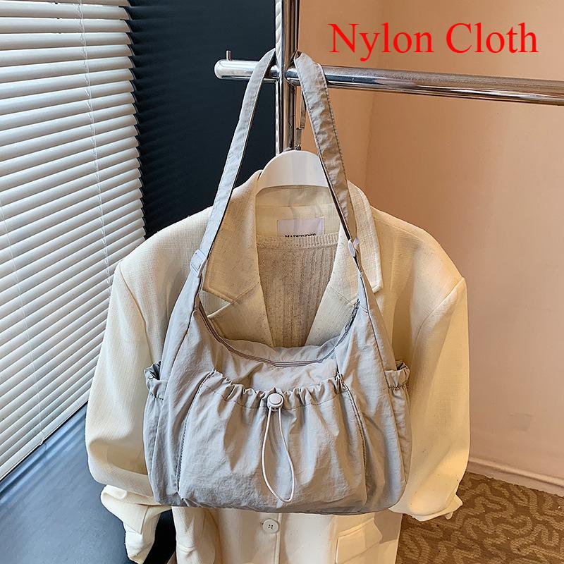 Korean Large Capacity Crossbody Bags for Women Versatile Ladies Multi-pocket Shoulder Bag Solid Color Bow Female Handbag Tote